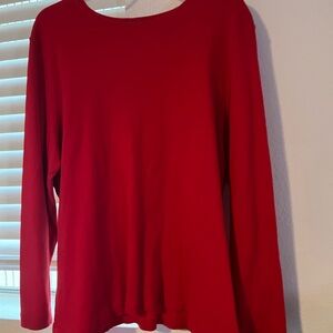 Liz Claiborne Red Long Sleeve Top